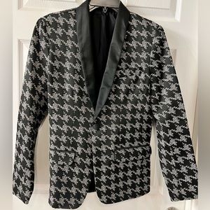 Mr Turk Houndstooth Jacquard Zack Blazer Trina Turk Size 36R